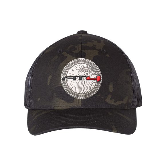 AT4 3D YP Snapback Trucker Hat- Multicam Black/ Black - Picture 1 of 2